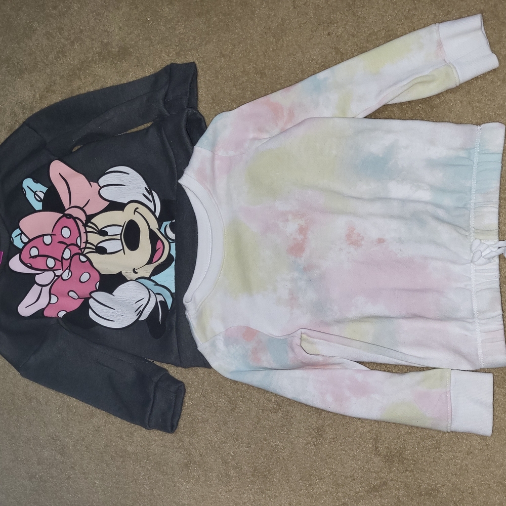 Disney Minnie Mouse Kids Sweatshirt - Black and Multicolor